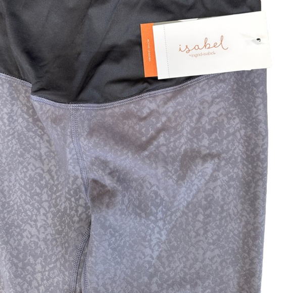 NWT Isabel by Ingrid & Isabel Maternity Dark Gray Active Leggings size XS - Picture 2 of 5